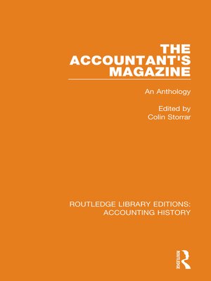 cover image of The Accountant's Magazine